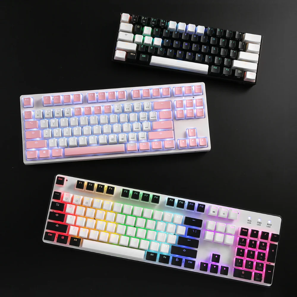 Redragon A130 White PBT Double Shot Keycap Set Redragon A130 White PBT Double Shot Keycap Set